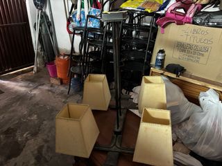 Lampara de forja 4 luces