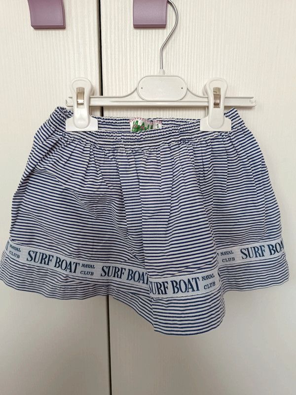 Completo bimba righe blu e bianco