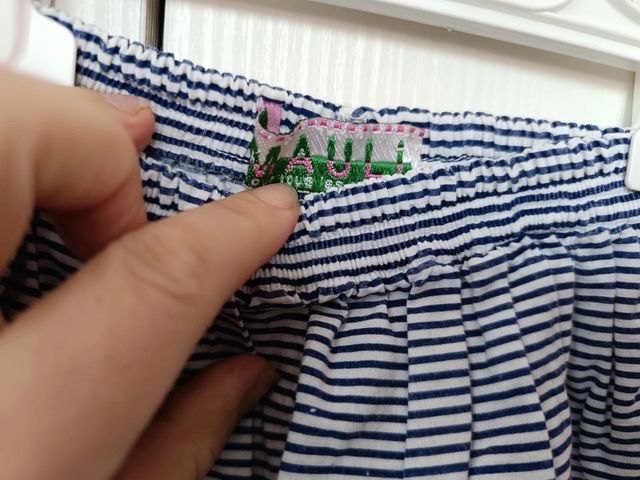 Completo bimba righe blu e bianco