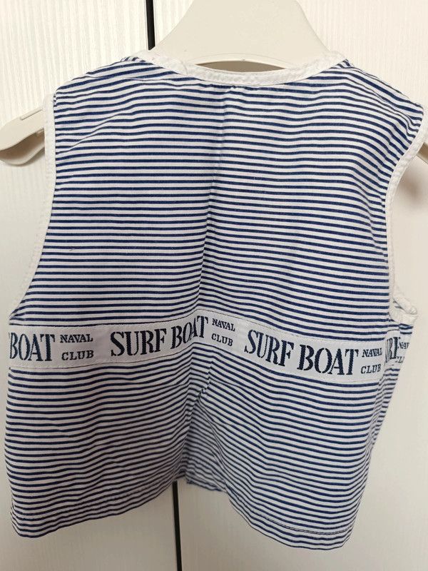 Completo bimba righe blu e bianco