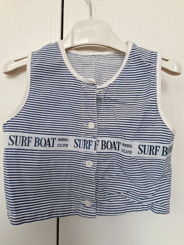 Completo bimba righe blu e bianco