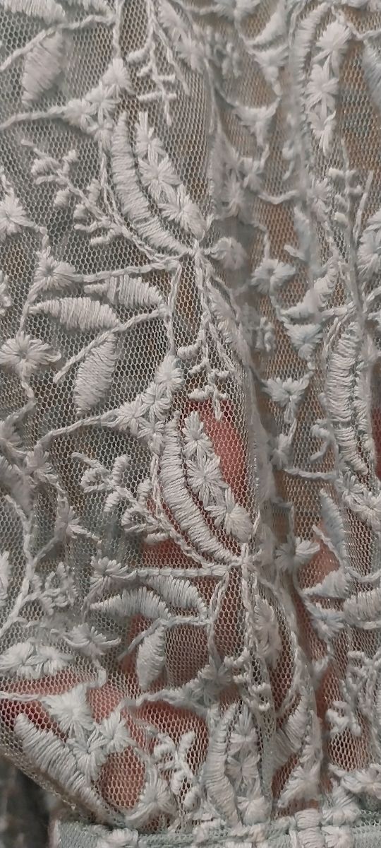 Vestido Pinko Longo Azul Claro