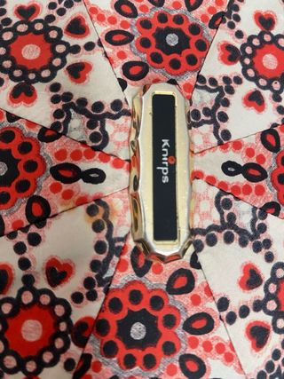 SOMBRILLA ROJA VINTAGE PARAGUAS CON ESTUCHE KRIPS