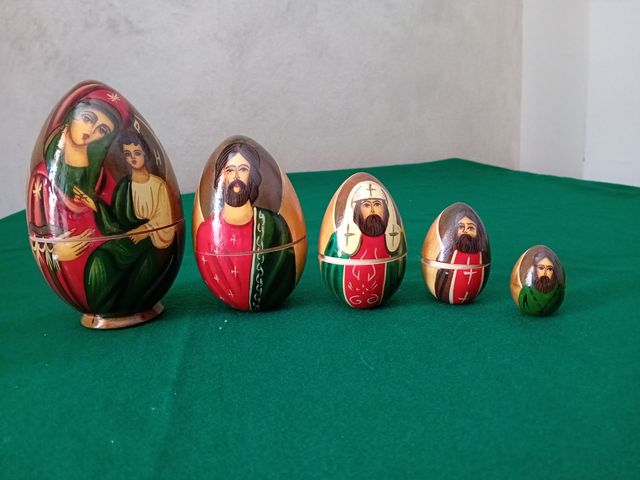 Matrioska Uova Russe Dipinte a Mano