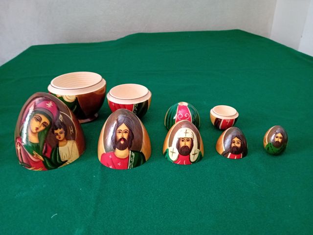 Matrioska Uova Russe Dipinte a Mano