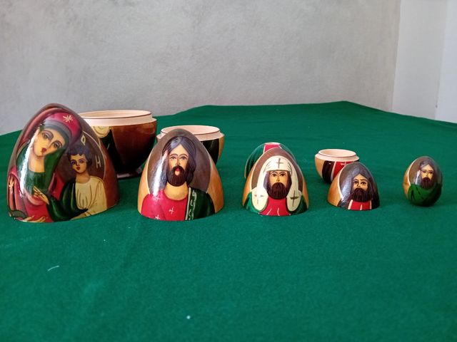 Matrioska Uova Russe Dipinte a Mano