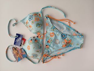 Bikini Anai XXL - Azul/Naranja