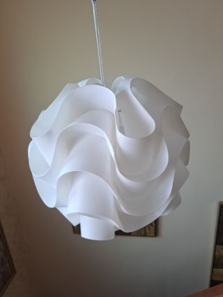 Lámpara colgante moderna blanca