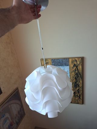 Lámpara colgante moderna blanca