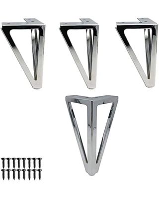 Patas para Muebles Acero Inox 4 piezas