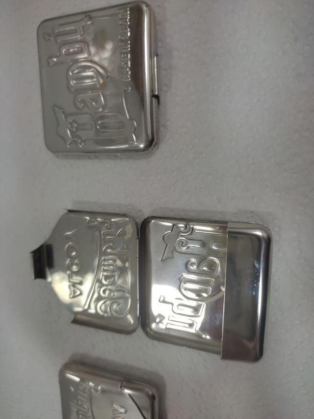 3 estuches vintage Bambú, Bandera, Fortuna