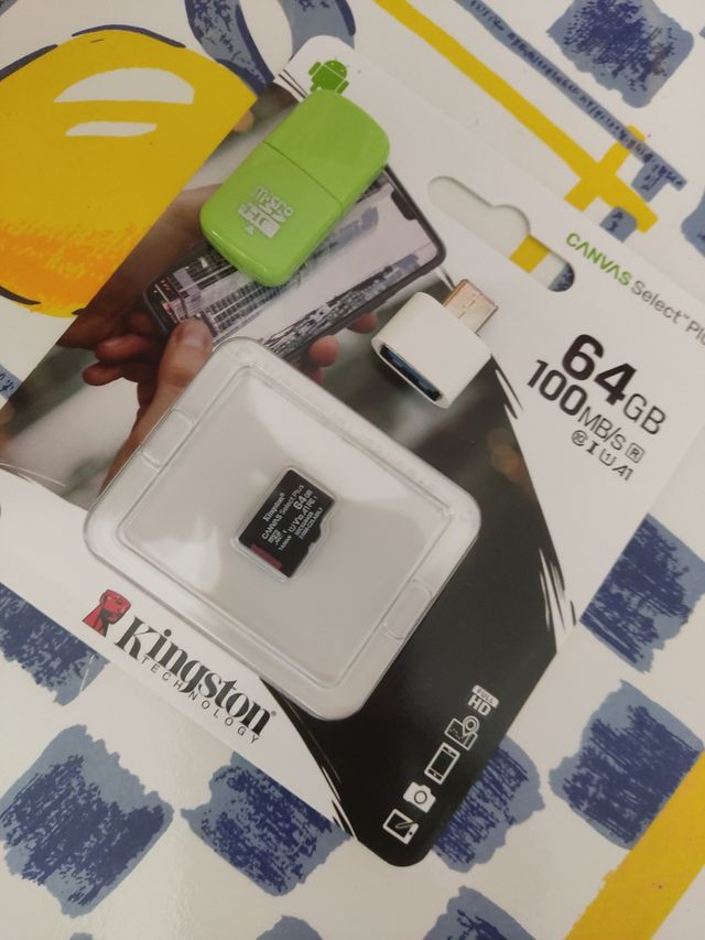 Kingston Canvas Select Plus 64GB microSD + Adaptad