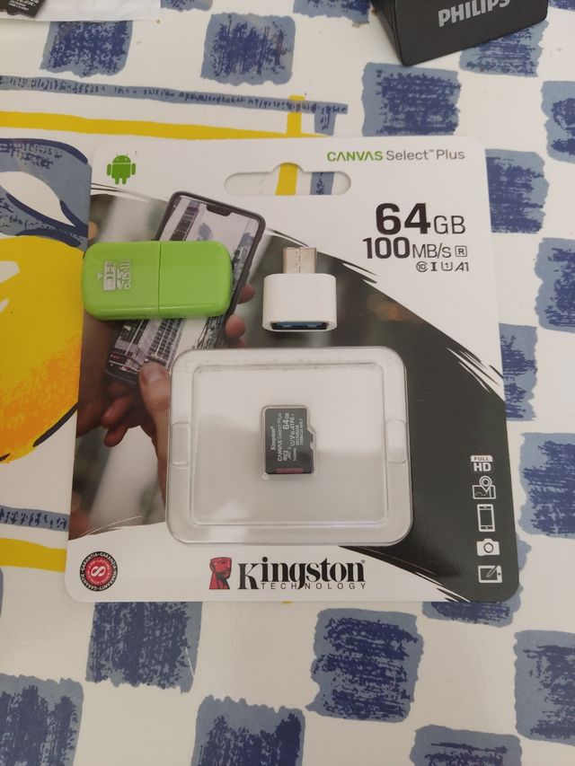 Kingston Canvas Select Plus 64GB microSD + Adaptad