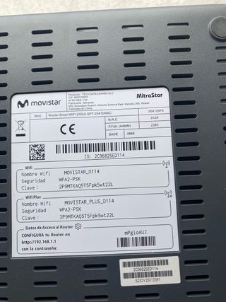 Router Movistar Fibra