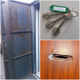 Juego 3 llaves puertas blindadas