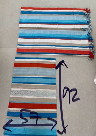 Colchas y cojines cama - Rojo & Azul