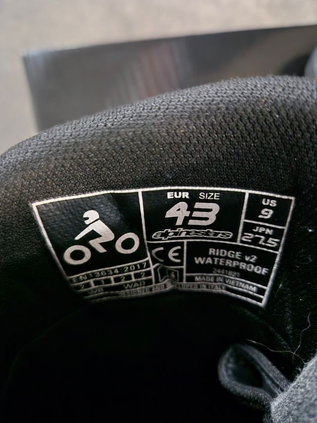 Botas Alpinestars Ridge V2 WP T43