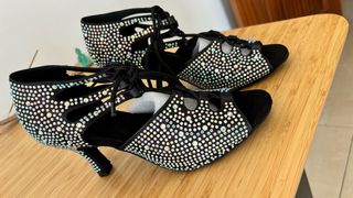 Zapatos baile salón brillo talla 39