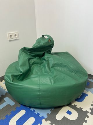 Sillón puff Amazon verde