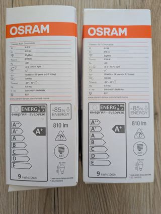 5 Lampadine Smart E27 (OSRAM, Philips, Tapo)