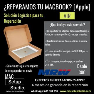 MacBook Air 11" – 2011 / 2015 - CAMBIO DE BATERÍA