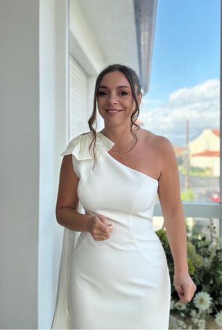 Vestido novia blanco - Talla M