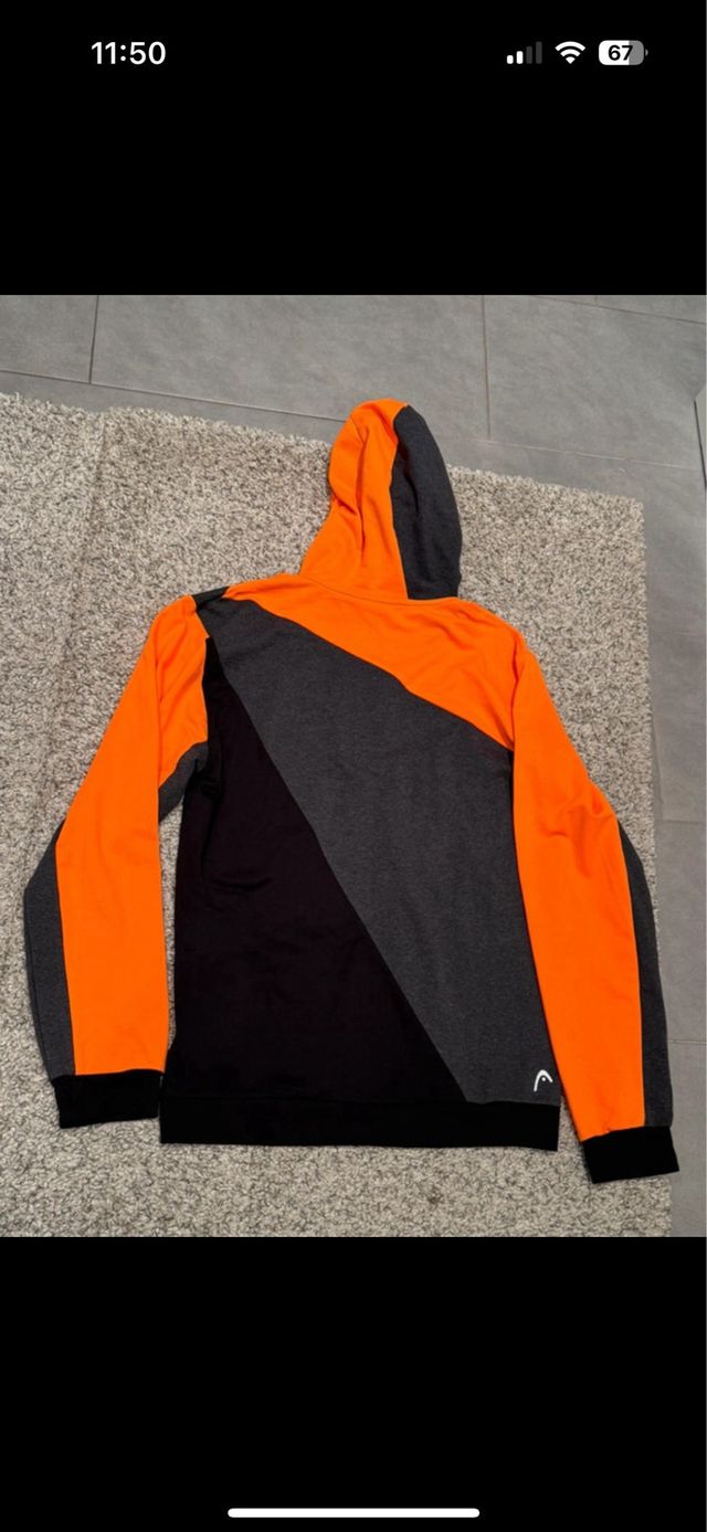Chaqueta deportiva HEAD naranja-negro