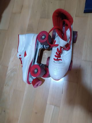 Patines Rollerblade Blancos y Rojos
