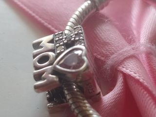 Charm I ❤️ MOM en plata S 925.