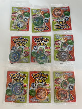 Tazo Pokémon Nox precintados blister