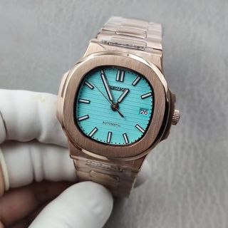 Seiko Mod Nautilus Tiffany Rose Gold