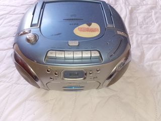 Radiocasete Casio vintage azul