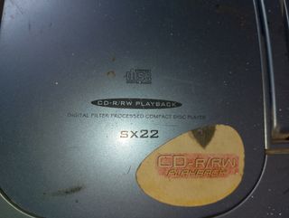 Radiocasete Casio vintage azul