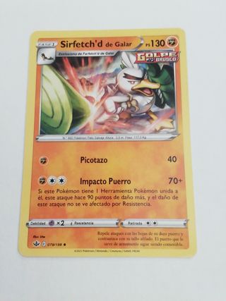 Sirfetch'd de Galar - Carta Pokémon 079/198