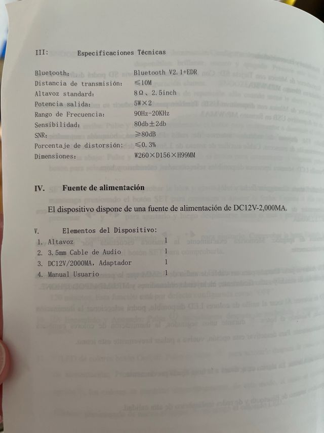 Radio Reloj Elco PD-50BT Bluetooth