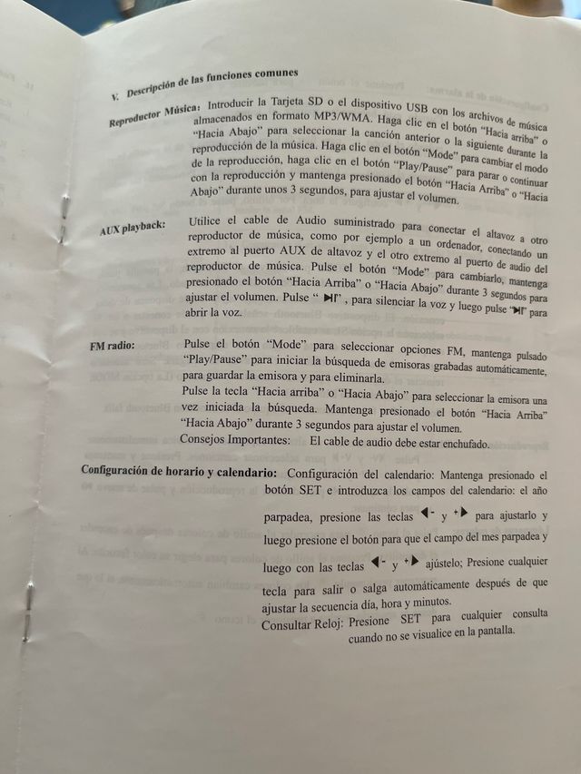 Radio Reloj Elco PD-50BT Bluetooth