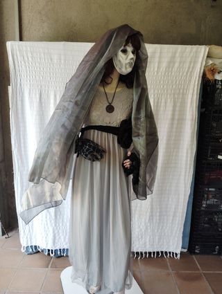 Novia Halloween gris - disfraz