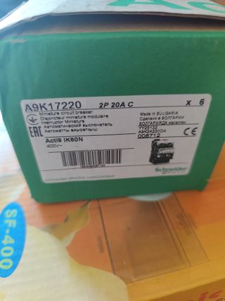 6 Interruptor automático Schneider IK60N 2P 20