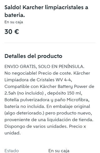 Kärcher WV4- Limpiacristales