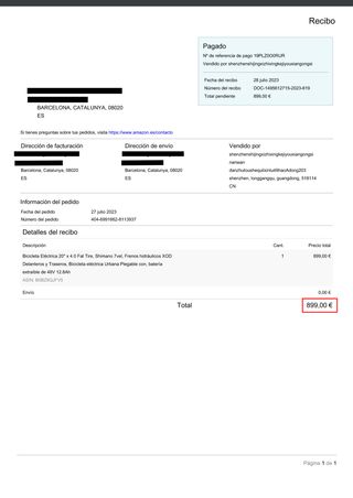 eBike Janobike E20 Plegable EN L'HOSPITALET