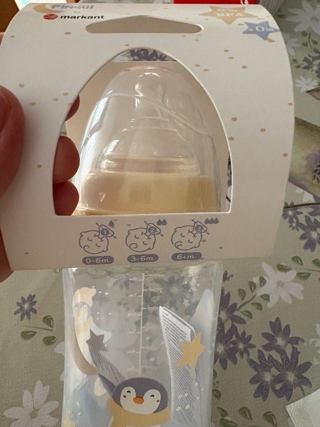 Biberón Pingüino 360ml Silicona