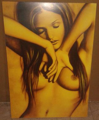Cuadro acrílico amarillo