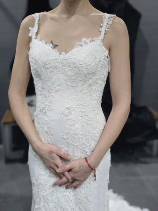 Vestido novia blanco -  Firma Vertize Gala. Talla