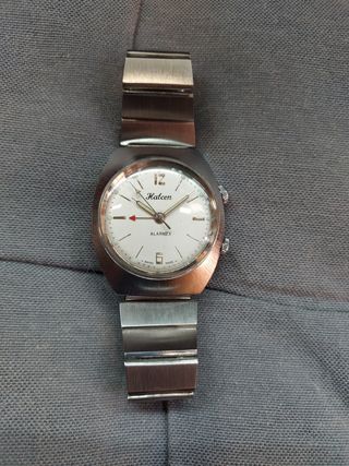 Reloj Helbros Halcon Alarm Swiss Mecanico