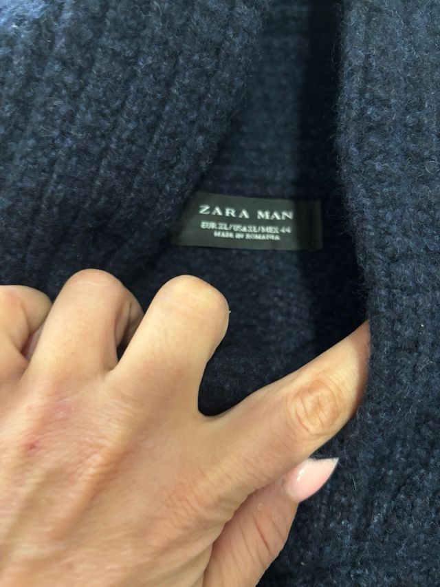 Jersey Zara XL - Azul Oscuro