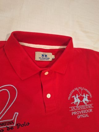 Polo La Martina rojo - Talla L