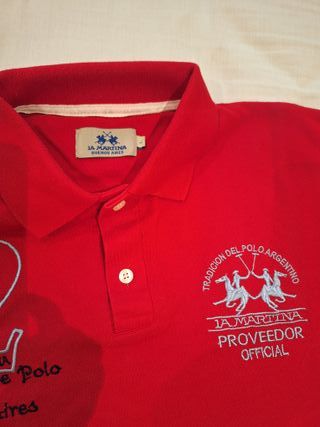 Polo La Martina rojo - Talla L