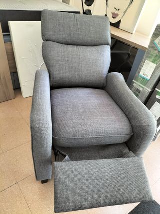 Sillón relax gris - tejido
