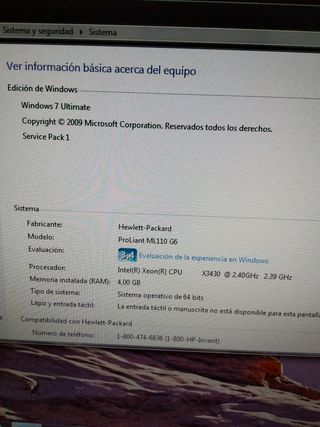 Ordenador antiguo pero funcional.