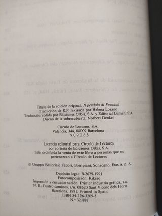 El péndulo de Foucault